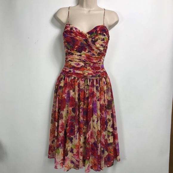 Gorgeous Floral Dress by Ralph Lauren 6 EUC - Picture 1 of 7